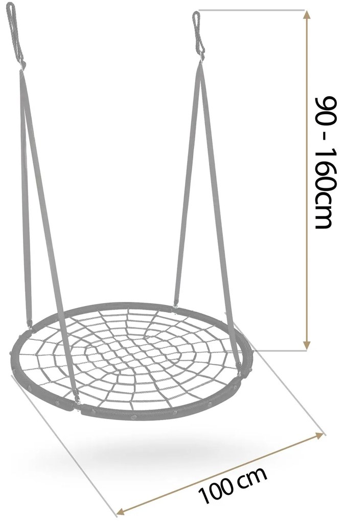 Neo-Sport NS-104 100 cm hojdačka bocianie hniezdo