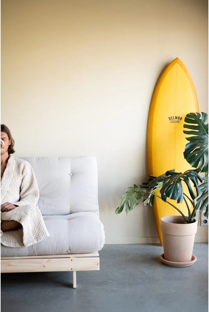 Biela/svetlo modrá rozkladacia pohovka 160 cm Roots - Karup Design