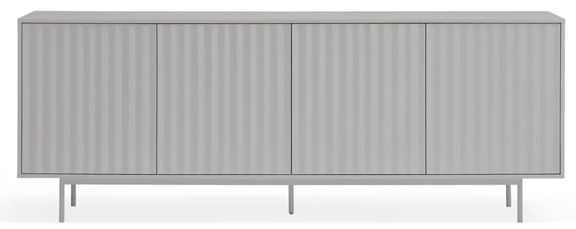 Sivá nízka komoda 211x80 cm Sierra – Teulat
