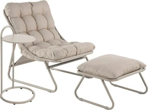MI Kreslo s podnožkou a stolíkom CLOUD (B)