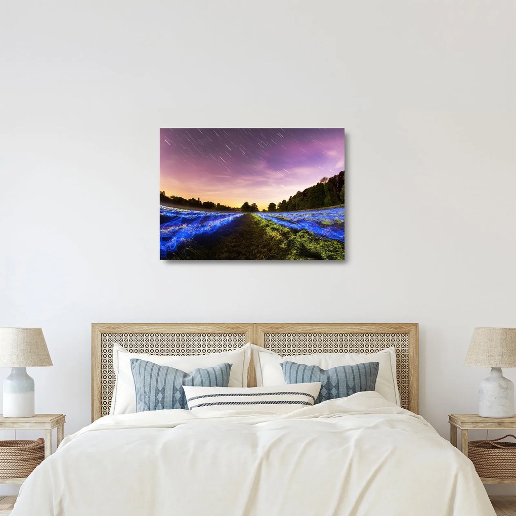 Sklenený obraz farebného poľa (70x50 cm)