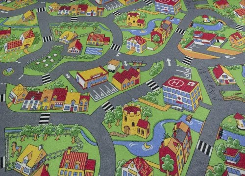 Koberce Breno Metrážny koberec LITTLE VILLAGE 90, šíře role 400 cm, viacfarebná