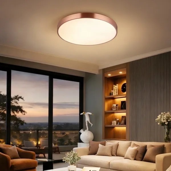 Immax NEO 07322L-LED Stmievateľné stropné svietidlo NEO LITE SEMPLICI 60W/230V priemer 60 cm medené + DO