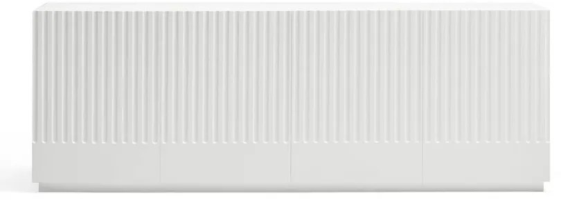 Biely príborník Teulat Doric, šírka 200 cm