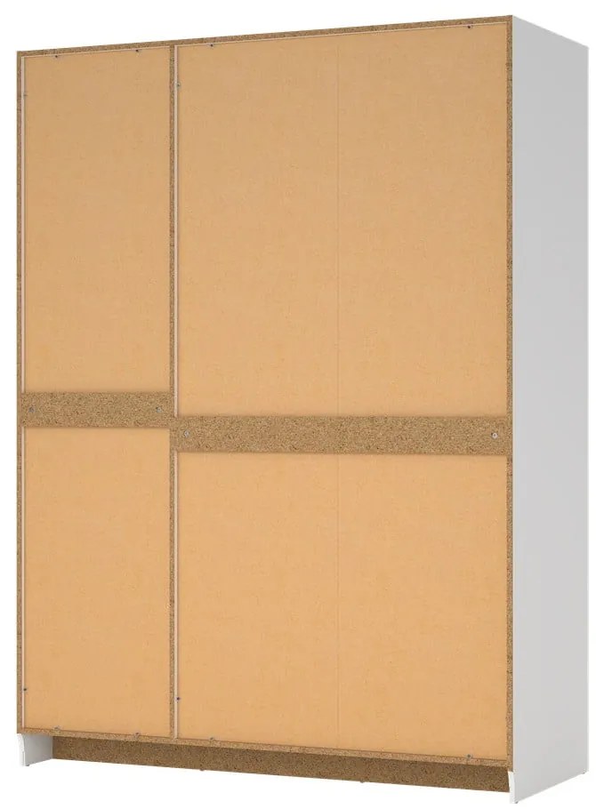 Biela šatníková skriňa 147x200 cm Billund – Tvilum