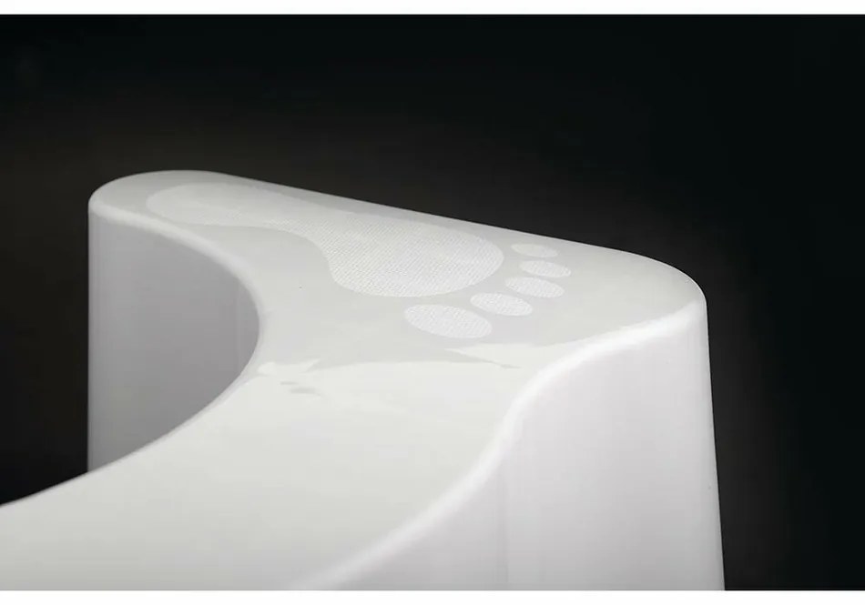 SAPHO ST002 podstavec na toaletu, 39 x 22 x 17 cm, biela