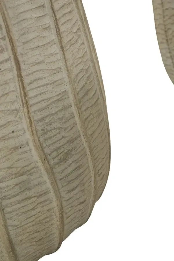 Sada 3 ks kvetináčov Flake krémová