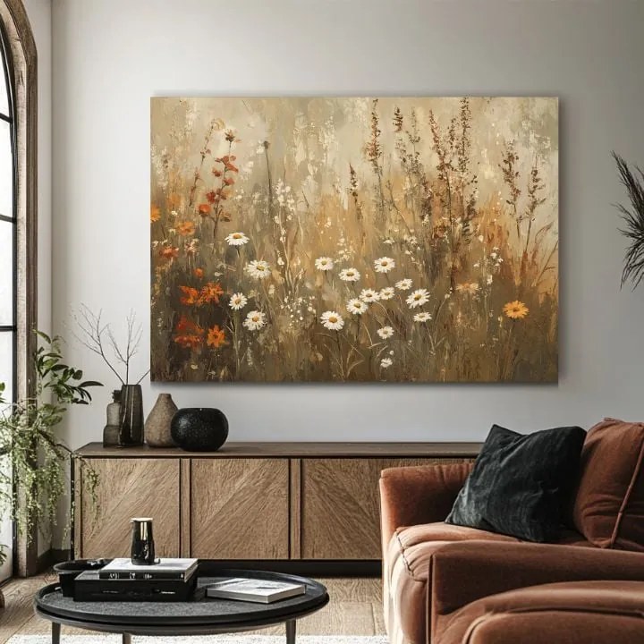 Obraz harmónia rustikálnej elegancie | 100% originál domaľovaný akrylom