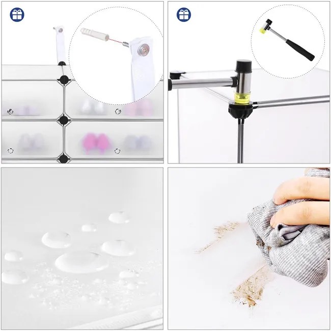 Uzatvárateľný botník priesvitný LPC10W