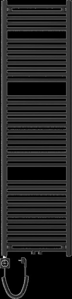 Mexen Mars, elektrické vykurovacie teleso 1800 x 500 mm, 900 W, čierna, W110-1800-500-6900-70