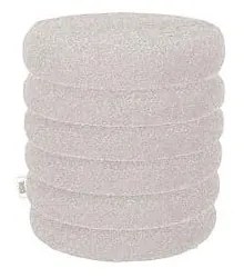 Hnedý taburet z textílie buklé Fern – Dutchbone