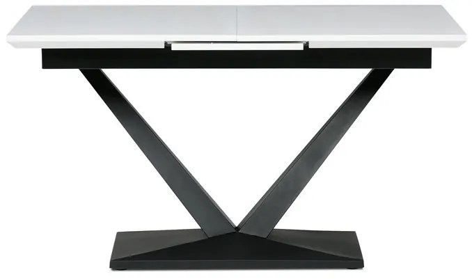 Autronic BONTEC Jedálenský stôl rozkladací 140-180x85 cm, mdf, biela, HT-W1630 WT Farba: Biela