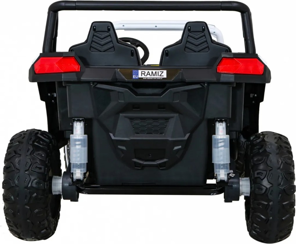 Ramiz Buggy ATV Racing pre 2 deti Biela + pohon 4x4 + diaľkové ovládanie + pomalý štart + MP3 LED
