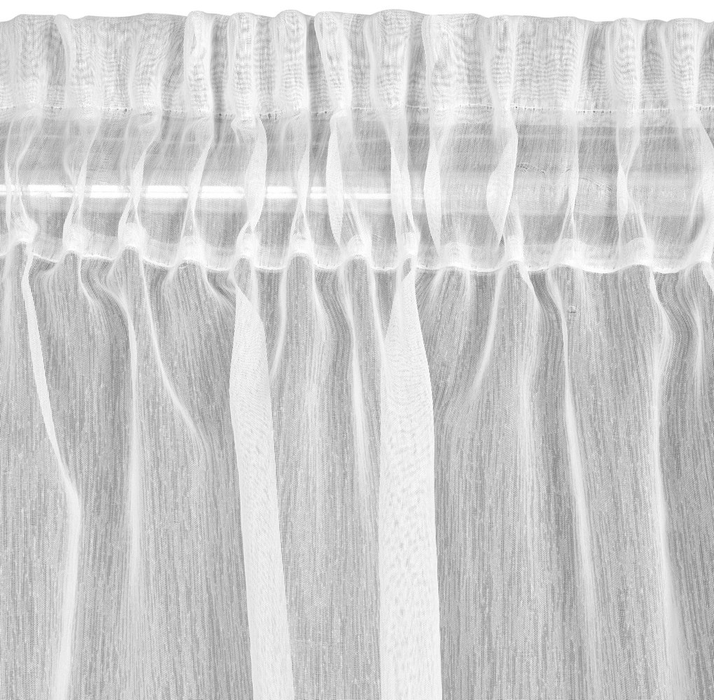 ZÁCLONA NA PÁSKE REBECCA 300X270 CM BIELA