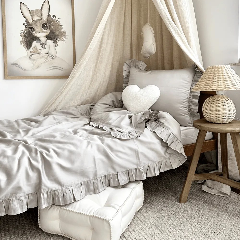 Posteľná bielizeň s volánom – tmavo béžová Margaret od 140x200 cm 140x200 cm