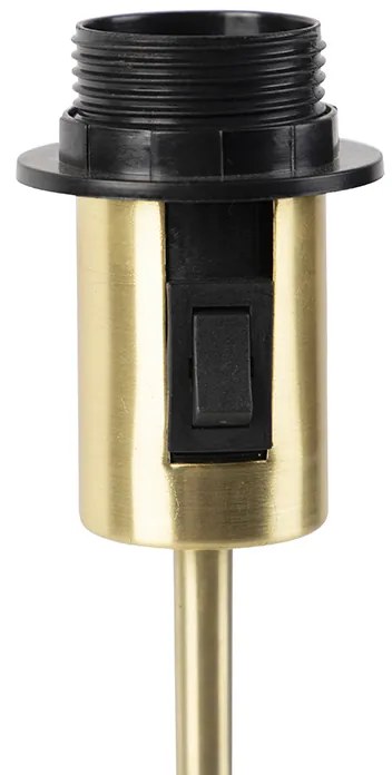 Stolná lampa zlatá/mosadzná s bielym ľanovým tienidlom 35 cm - Parte