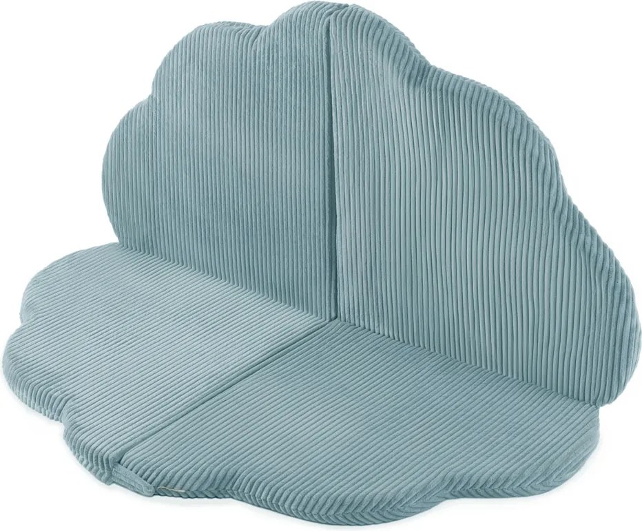 Kvetinová podložka 115x115x5cm, modrá, prémiový menčester