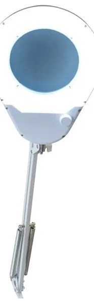 LED Stolná lampa s lupou LED/9W/230V biela/chróm