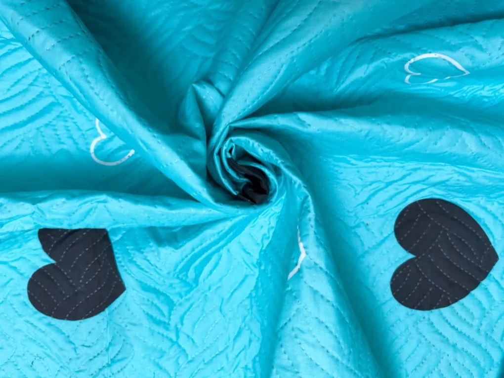 Prehoz na posteľ CORAZON BLEND, modrý Rozmer: 220 x 240 cm