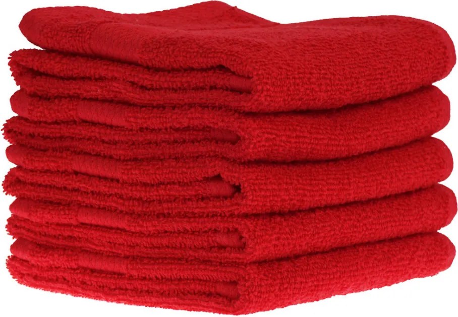 Detský uterák bavlnený 30x50cm červený EMI