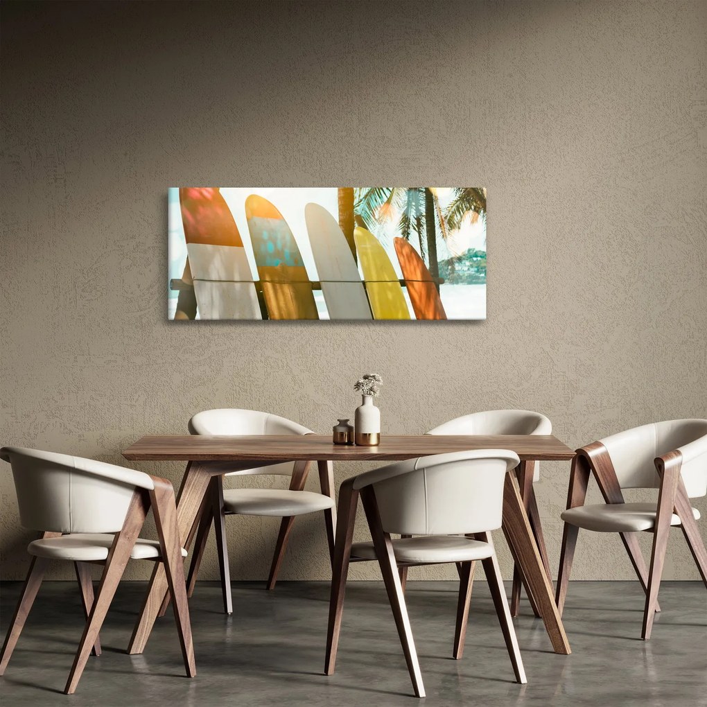 Obraz - Surfovacie dosky (120x50 cm)
