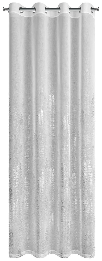 EUROFIRANY VIANOČNÁ ZÁCLONA NA KRÚŽKOCH ELSA 140X250 CM VZOROVANÁ