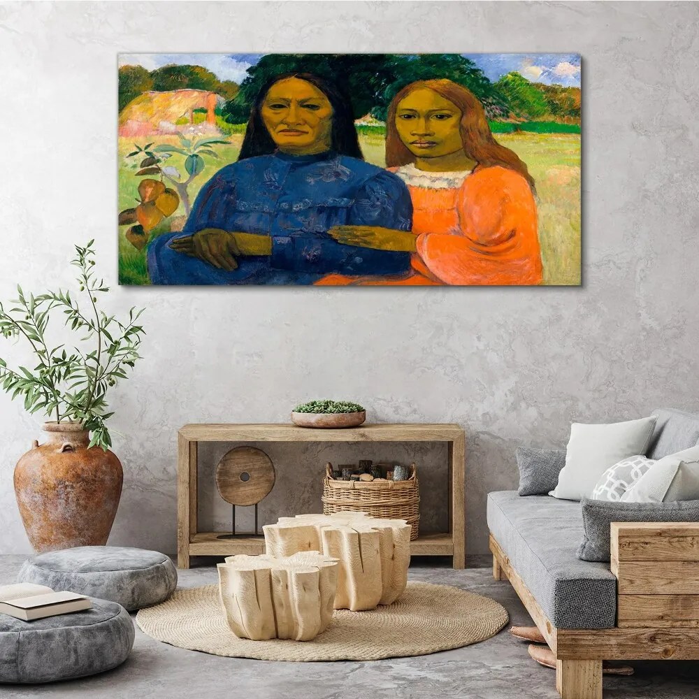 Obraz Canvas Dve ženy Paul Gauguin