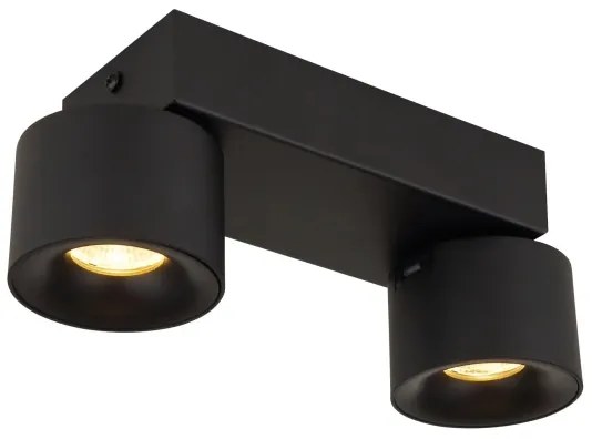 Globo 56961-2B - LED Bodové svietidlo RAE 2xLED/6W/230V čierna