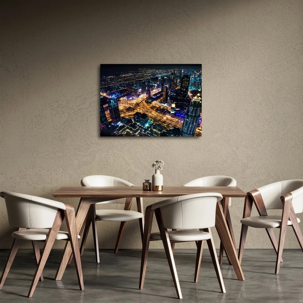 Obraz nočného mesta (70x50 cm)