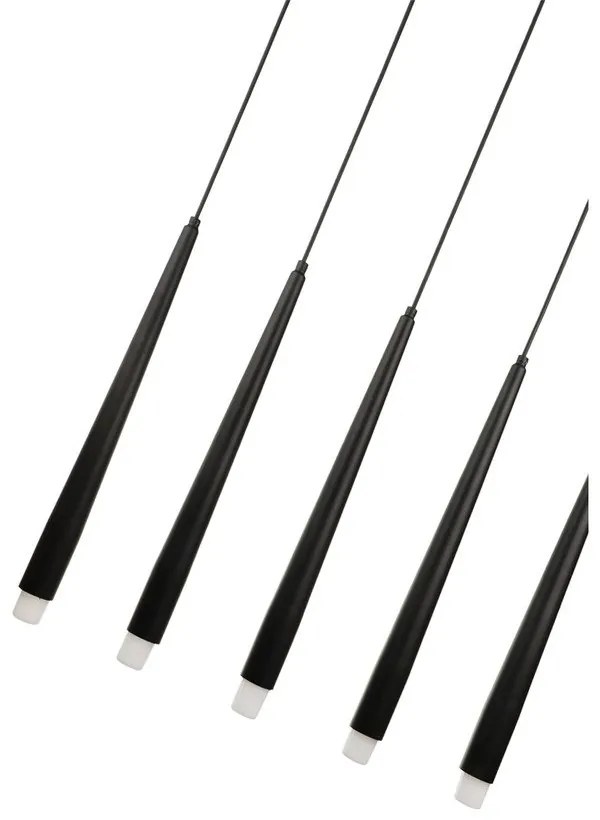 Čierne závesné svietidlo Agusta – Squid Lighting