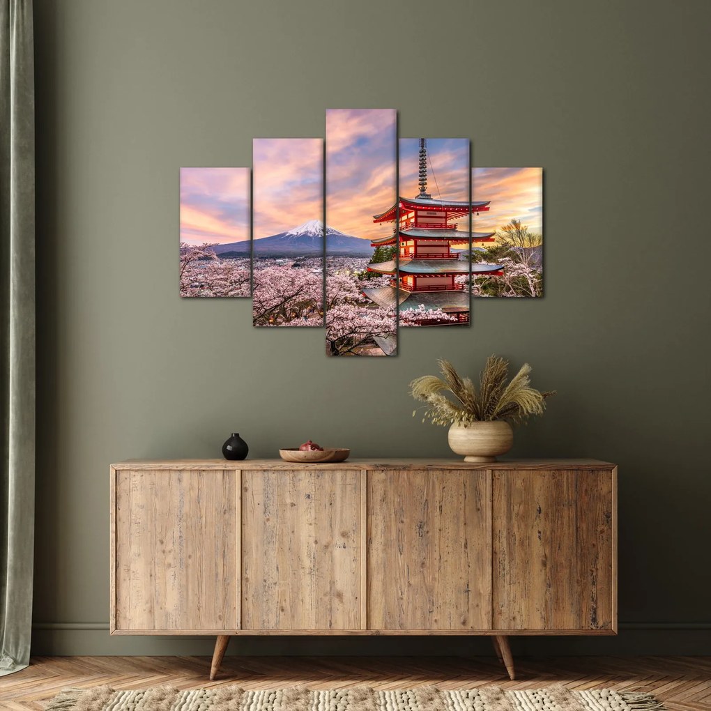 Obraz - Fudži, Japonsko (150x105 cm)