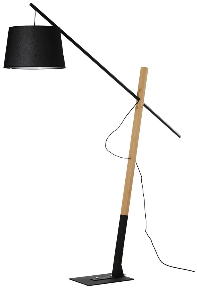 Moderná stojaca lampa Garda čierna