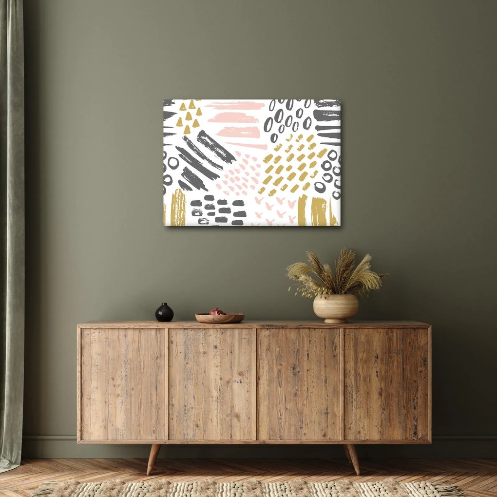 Obraz - Abstraktné ťahy (70x50 cm)