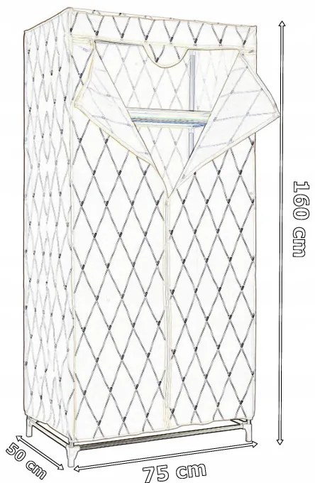 Šatníková skriňa GAJA VITTO hnedá