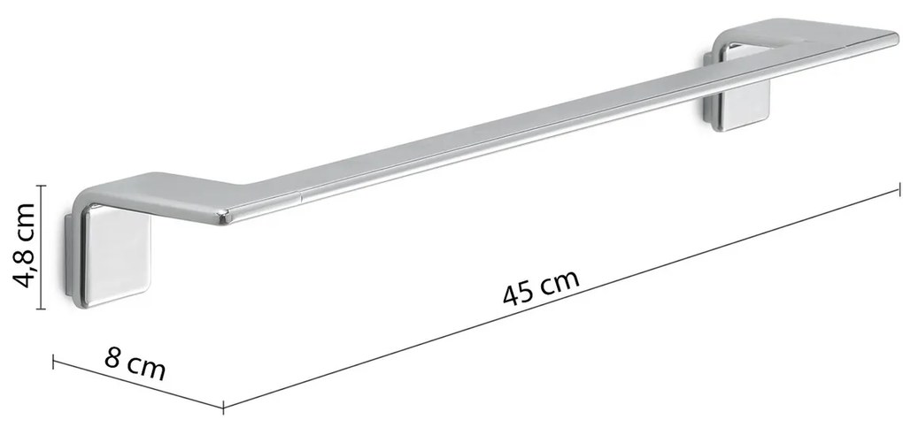 GEDY A9214513 Il Giglio držiak uterákov 45 x 8 cm, chróm