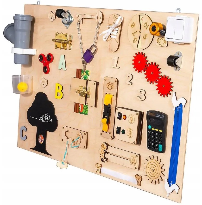 Interaktívna detská tabuľa - 75x50 cm - prírodná - typ 3