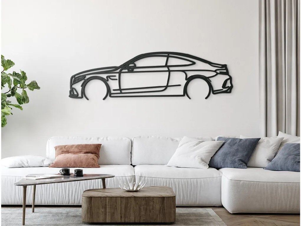 drevko Moderný obraz Mercedes C63 AMG Rozmer obrazu: 25,5 x 86 cm, Farba dekorácie: Čierna