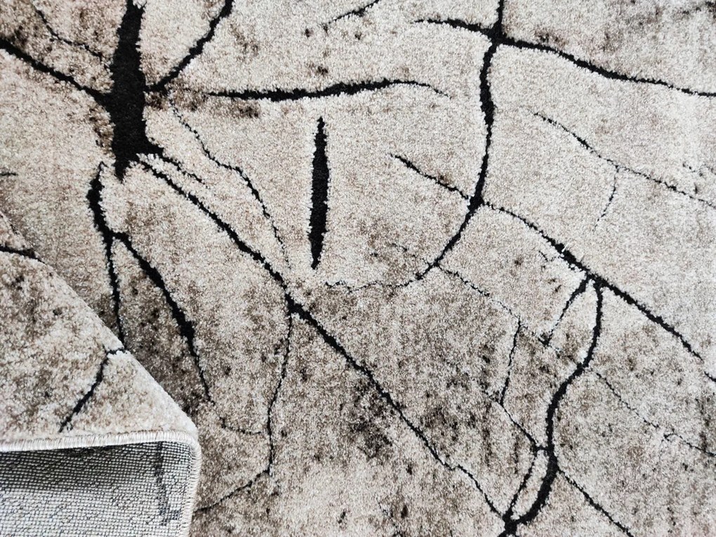 Koberec Miami 129 BEIGE – béžový vzorovaný obdĺžnik Rozmer: 40x60 cm