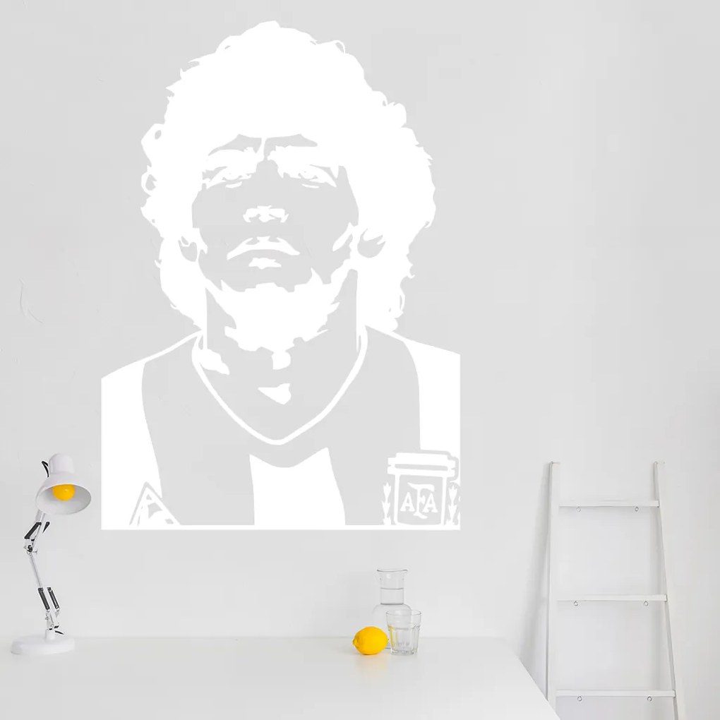 Veselá Stena Samolepka Diego Maradona Farba: hnedá, Veľkosť: 80 x 57 cm