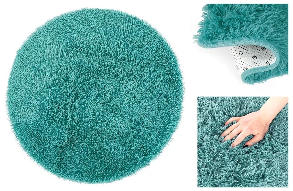 Okrúhly koberec AmeliaHome Karvag tyrkysový, velikost d160