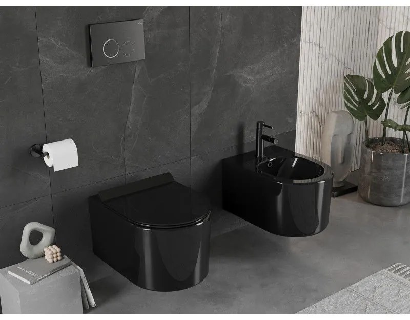 Mexen Sofia závesný bidet, čierna lesklá, 35544870