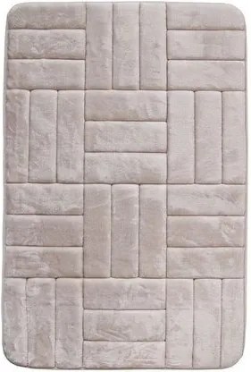 BO-MA koberce Protiskluzová koupelnová předložka 3D 667 cream - 50x40 cm