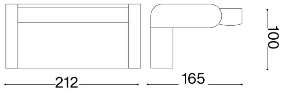 Ideal Lux - LED Vonkajšie nástenné svietidlo SWIPE LED/21W/230V antracit
