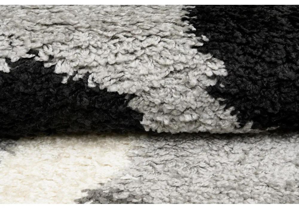 Kusový koberec shaggy Poza šedý 60x100cm