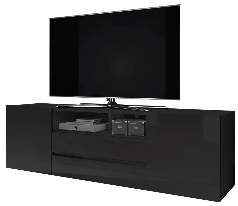 TV skrinka/stolík Boss (čierna). Akcia -16%. Vlastná spoľahlivá doprava až k Vám domov. 1098620