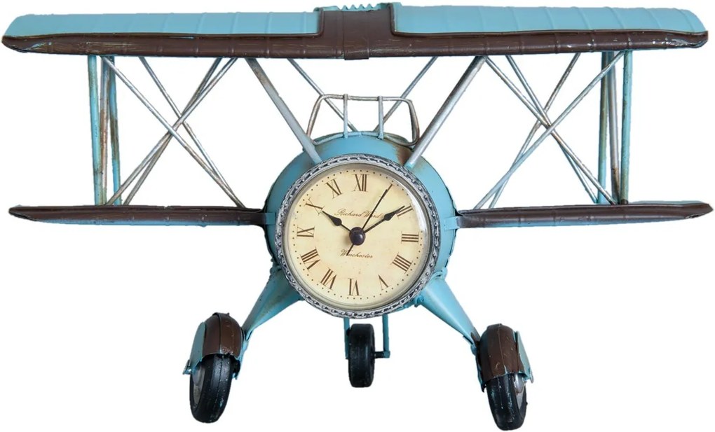 Stolové hodiny v tvare lietadla - 30 * 14 * 18 cm / 1xAAA