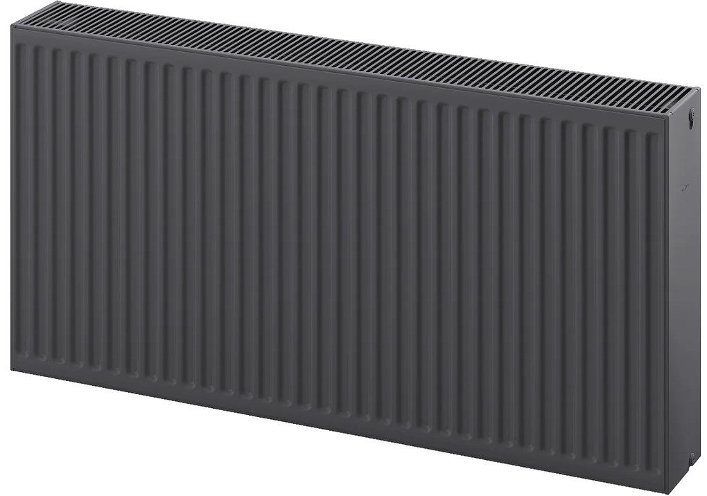 Mexen, panelový radiátor Mexen C33 600 x 1400 mm, bočné pripojenie, 3268 W, antracit - W433-060-140-66