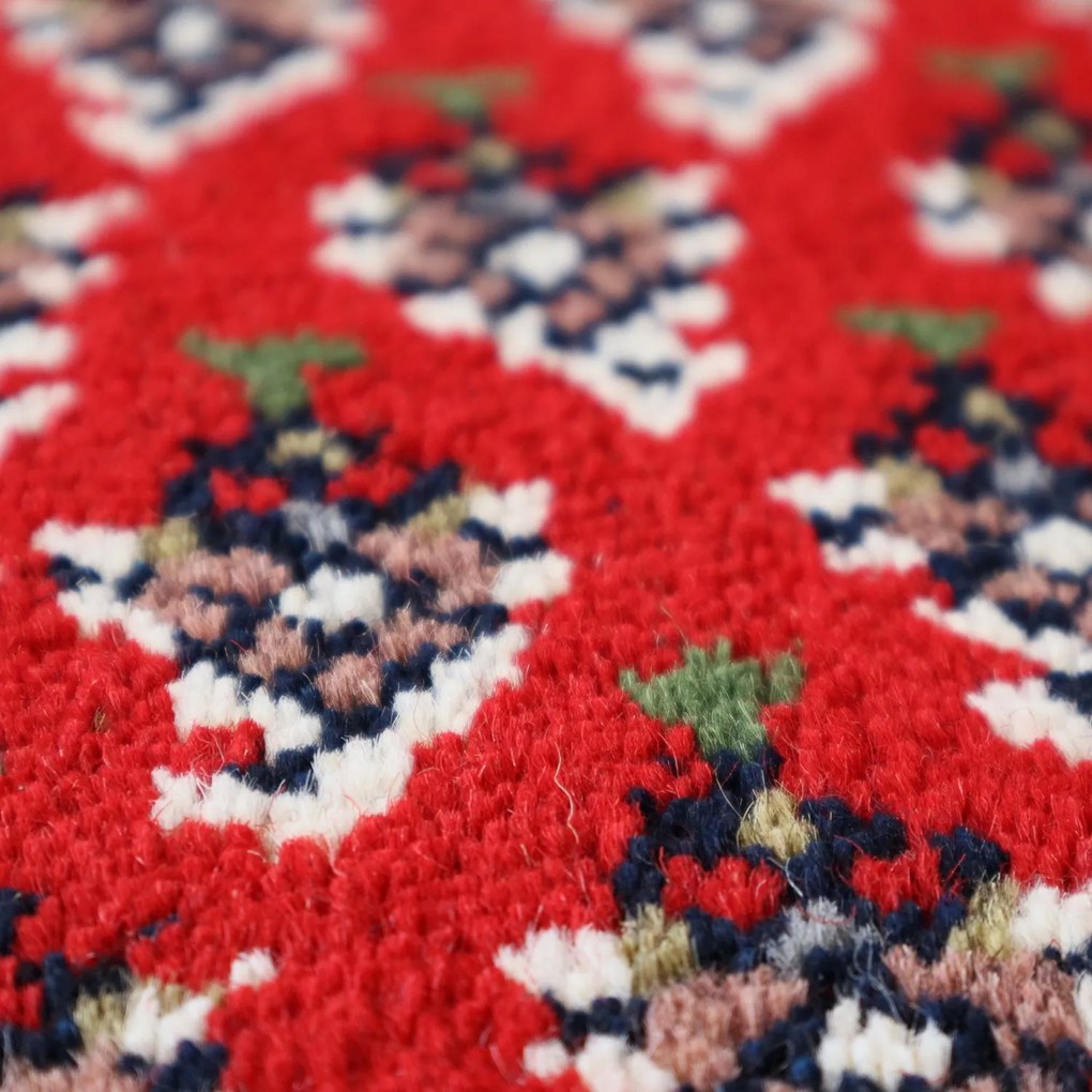 Asra, Kusový ručne tkaný koberec Mir red, 120x180, červená, obývacia izba