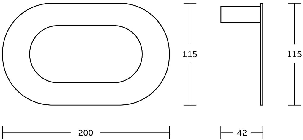 Mexen Adox, prsteňový držiak na uteráky, chrómová, 7018232-00