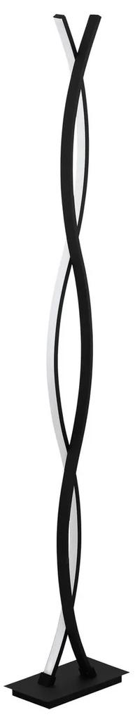 EGLO LED dizajnová stojacia lampa LASANA 3, 32W, teplá biela, čierna